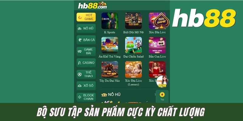 Bộ sưu tập sản phẩm cực kỳ chất lượng