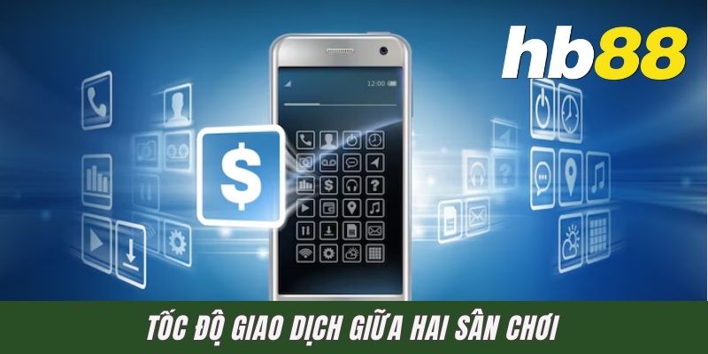 Tốc độ giao dịch giữa hai sân chơi